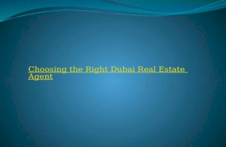 Choosing the right real estate agent