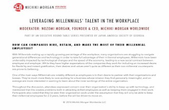 Leveraging Millennials' Talent in the Workplace