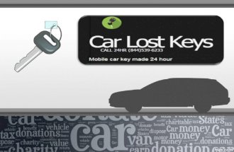 Car lost keys