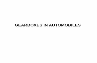 Gearbox  in automobile