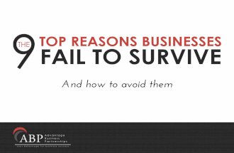 The Top 9 Reasons Businesses Fail