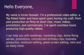 I will do professional video editing and design
