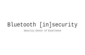 Bluetooth [in]security