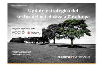 Actualització estratègica del sector dels vins i caves a Catalunya