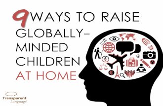 9 Ways to Raise Globally-Minded Children at Home