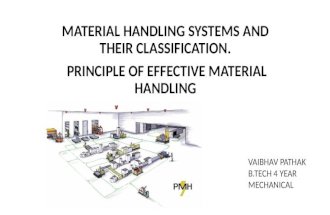 material handling and its classifications with principles.