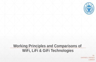 Comparison of Wifi, Lifi and Gifi