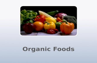 Organic food ppt