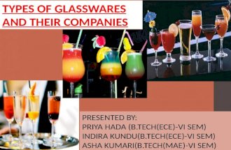 TYPES OF GLASSWARES