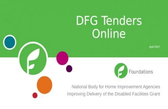 DFG tenders online