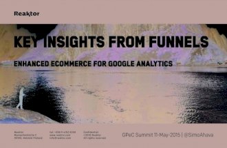 Key Insights From Funnels - Enhanced Ecommerce For Google Analytics