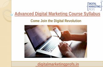 Best Courses of Advance Digital Marketing Courses Details in Rohini Delhi