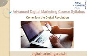 Advance Digital Marketing Courses Details And Syllabus in Delhi Rohini