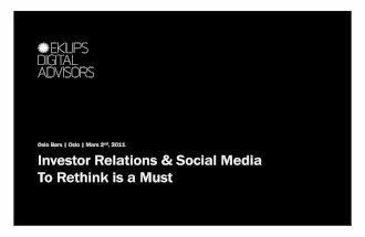 Eklips - Investor Relations and Social Media