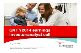 Q4 fy14 earnings presentation final schedules