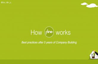 How flinc works - best practices after 5 years of Company Building