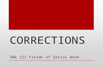 Corrections - Field of Social Work