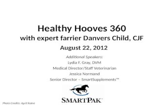 SmartPak Presents: Healthy Hooves 360: expert hoof care advice from farrier Danvers Child, CJF