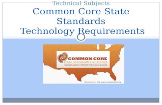 Massachusetts ELA & Literacy in History/Social Studies, Science and Technical Subjects Common Core State Standards Technology Requirements Picture source: