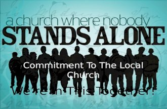 Commitment To The Local Church. Instructions to conquer Canaan –Num 33:50-56 Reuben’s & Gad’s request –Num 32:1-5 Moses’ reaction –Num 32:6-15 Agreement.