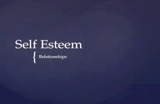 { Self Esteem Relationships.  What is Self- Esteem?  The way we see, feel, and think about ourselves  Do you think you have a high or low self esteem?