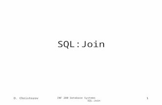INF 280 Database Systems SQL:Join