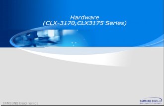 Hardware (CLX-3170,CLX3175 Series). Agenda I.Outline II.Composition & Function III.Trouble shooting.