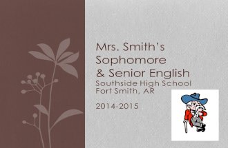 Mrs. Smith’s Sophomore & Senior English