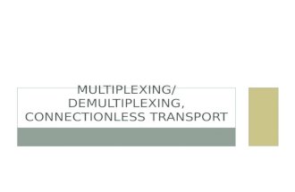 MULTIPLEXING/DEMULTIPLEXING, CONNECTIONLESS TRANSPORT.