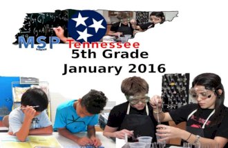 5th Grade January 2016. Grant Purpose and Background Partnerships Purpose of this Training Target: Increase content knowledge of identified Tennessee.