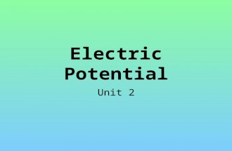 Electric Potential Unit 2. Energy in Physics Energy can be used to study a wider range of phenomena and problems that cannot be easily analyzed using.