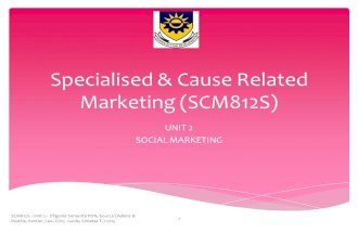 Specialised & Cause Related Marketing (SCM812S)