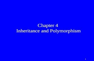 1 Chapter 4 Inheritance and Polymorphism. 2 Objectives u To develop a subclass from a superclass through inheritance. u To invoke the superclass’s constructors.