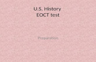 U.S. History EOCT test Preparation. SSUSH 17 Stock Market Crash of 1929 Black Tuesday Stocks Dropped as prices dropped and the economy crashed to rock.