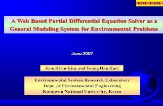 A Web Based Partial Differential Equation Solver as a General Modeling System for Environmental Problems A Web Based Partial Differential Equation Solver.