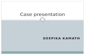 DEEPIKA KAMATH Case presentation. Particulars Thavarya Naik 70 yrs Male Farmer Davangere.