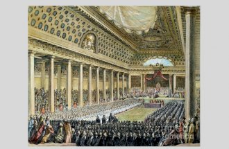 The meeting of the Estates General May 5, 1789 Each estate solemnly marched into the hall at Versailles. The third estate, dressed all in black, the nobility.