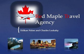 Red Maple Travel Agency Edikan Ndon and Charles Lockaby.