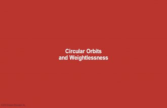 Circular Orbits and Weightlessness  2015 Pearson Education, Inc.