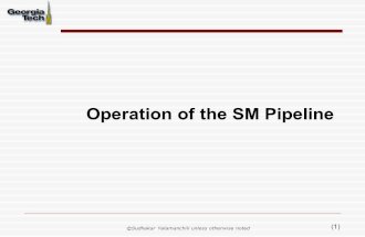 Operation of the SM Pipeline