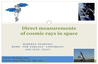 Direct measurements of cosmic rays in space ROBERTA SPARVOLI ROME TOR VERGATA UNIVERSITY AND INFN, ITALY Vulcano Workshop 2014 Vulcano Island (Italy),