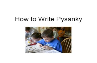 How to Write Pysanky. What materials are needed?