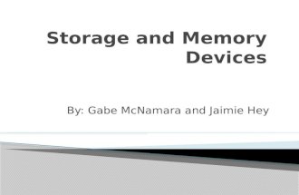 By: Gabe McNamara and Jaimie Hey.  Types: Secure Digital (SD), CompactFlash (CF), Memory Stick (MS),…