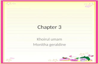 Chapter 3 Khoirul umam Monitha geraldine. Needs Analysis Procedures used to collect information about…