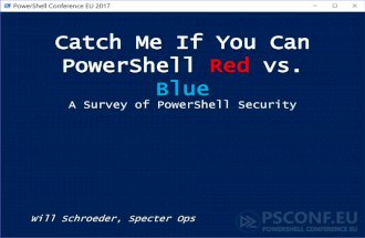 Catch Me If You Can: PowerShell Red vs Blue