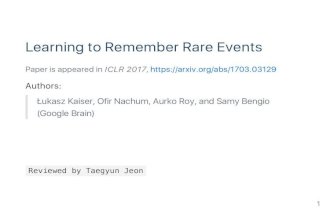 [PR12] PR-036 Learning to Remember Rare Events