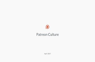 Patreon Culture Deck, April 2017