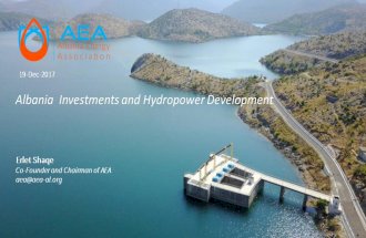 Albania investments and Hydropower development 2017