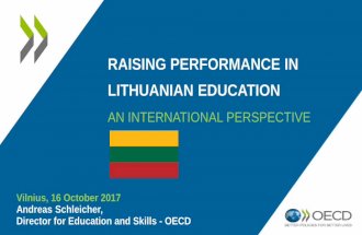 Raising Performance in Lithuanian Education -  An International Perspective