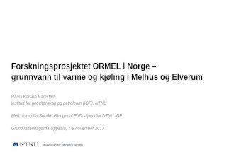 Forskningsprosjektet ORMEL i Norge - Randi Kalskin Ramstad